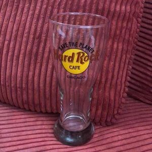 Hard Rock Cafe pilsner glass beer mug Save The Planet